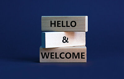 Symbolbild "Hello & Welcome"