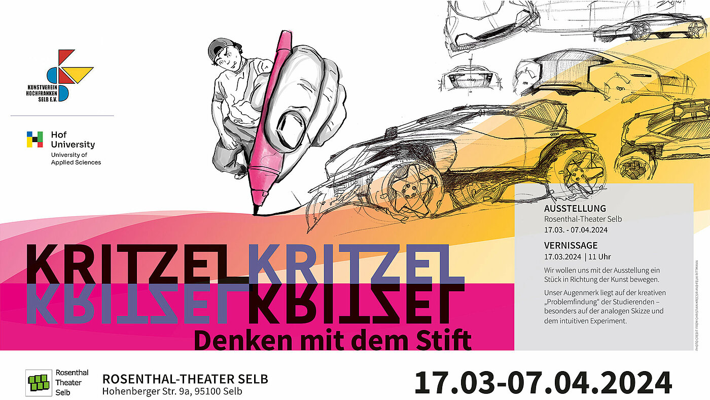 Einladung zur Ausstellung "Kritzel, Kritzel – Denken mit dem Stift"