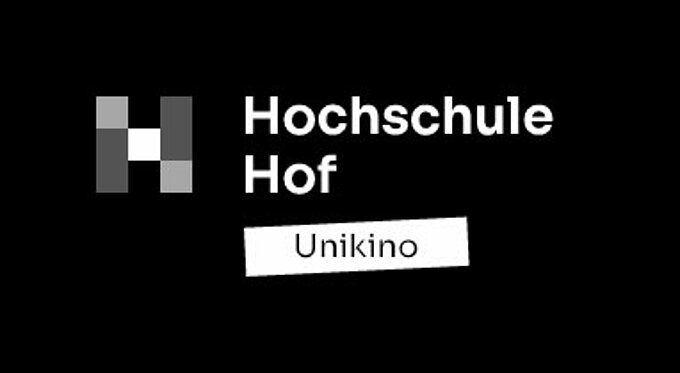 Logo Unikino Hof in Schwarz-Weiß