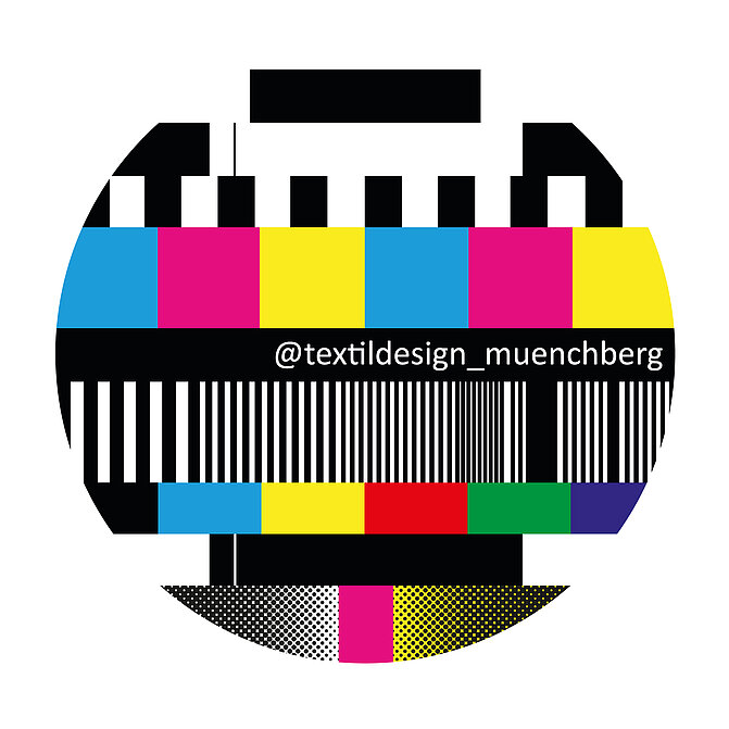 Testbild bunt aus dem Fernsehen von früher