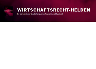 Banner Wirtschaftsrecht-Helden in Dunkelrot